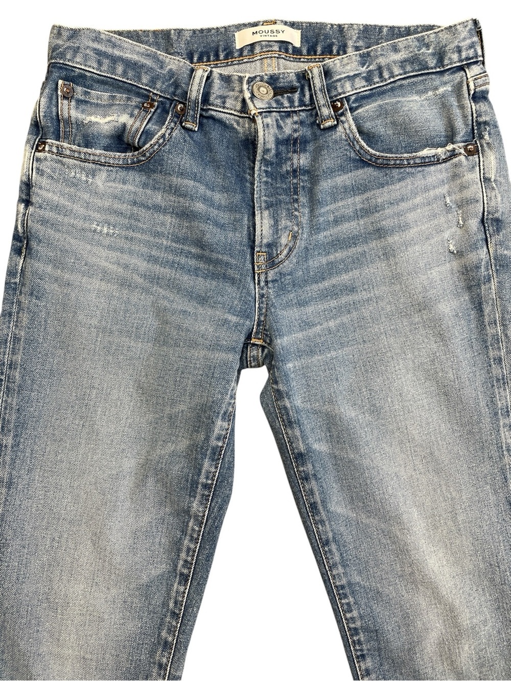 Moussy Light Blue Wash Denim Women’s Jeans Size 26 Ankle Length - Picture 4 of 12